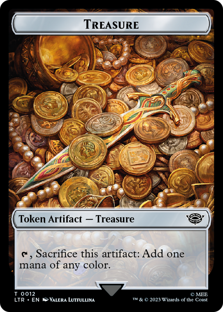 Food (09) // Treasure Double-Sided Token [The Lord of the Rings: Tales of Middle-Earth Tokens] Magic: The Gathering