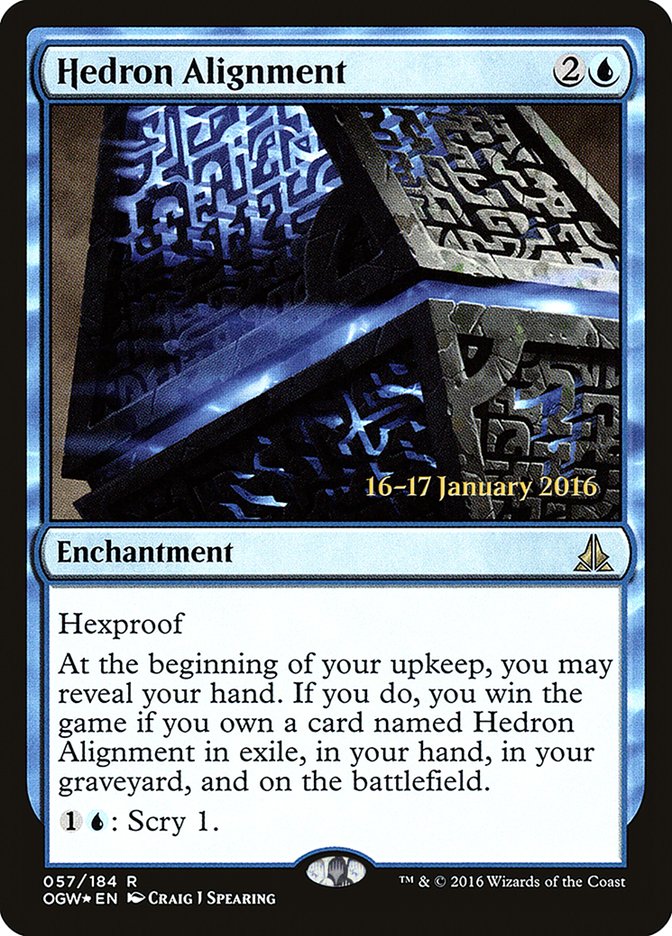 Hedron Alignment [Oath of the Gatewatch Prerelease Promos] Magic: The Gathering