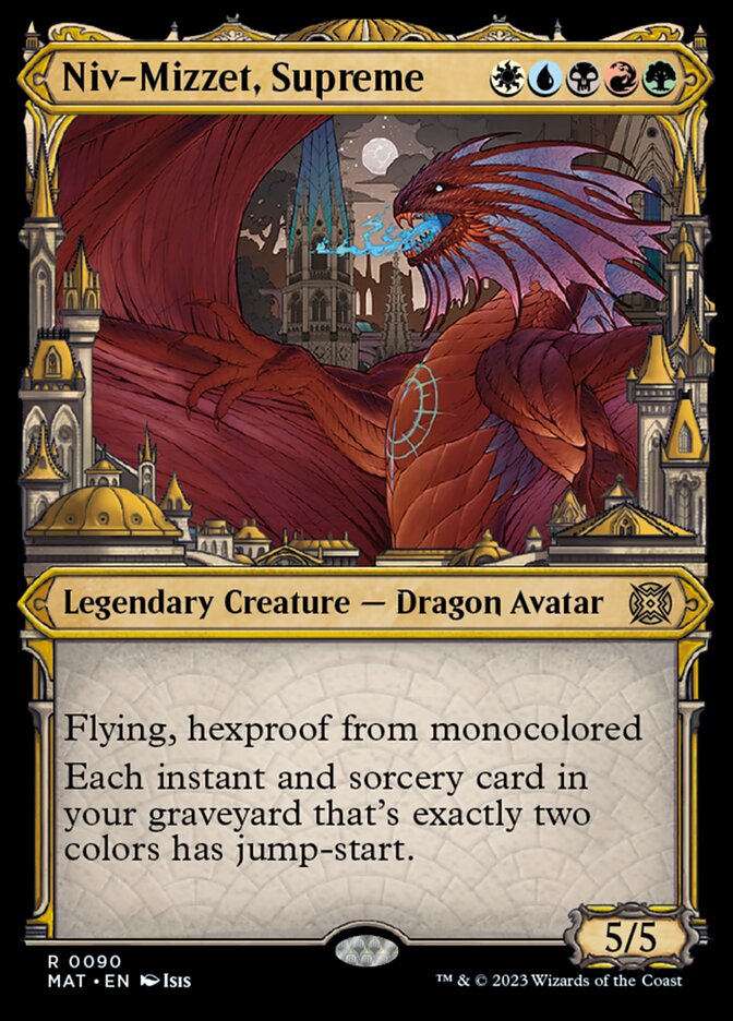 Niv-Mizzet, Supreme (Showcase) [March of the Machine: The Aftermath] Magic: The Gathering