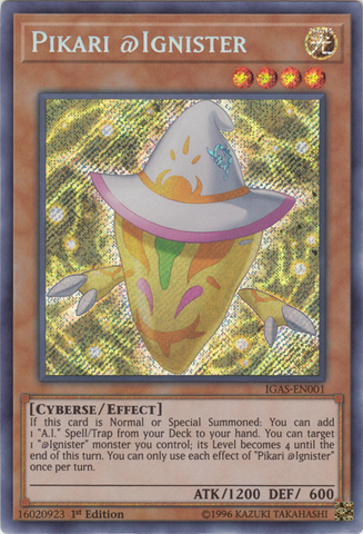 Pikari @Ignister [IGAS-EN001] Secret Rare Yu-Gi-Oh!