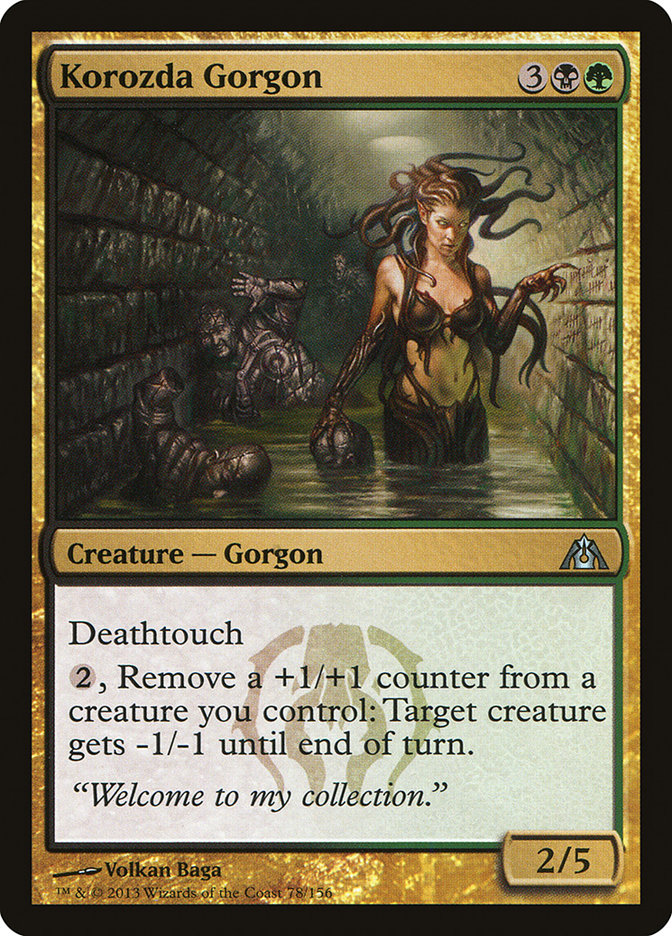 Korozda Gorgon [Dragon's Maze] Magic: The Gathering
