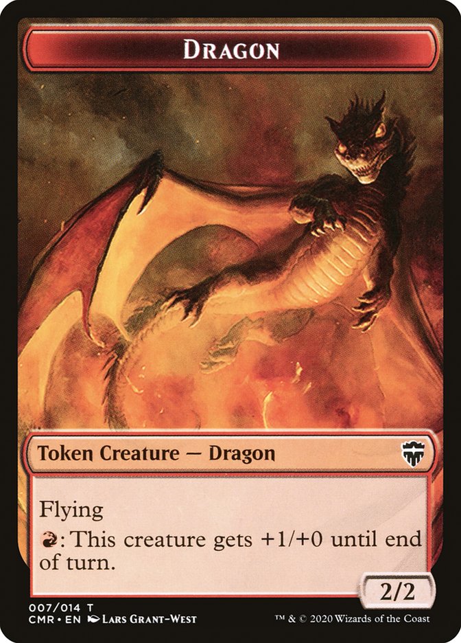 Dragon Token [Commander Legends Tokens] Magic: The Gathering