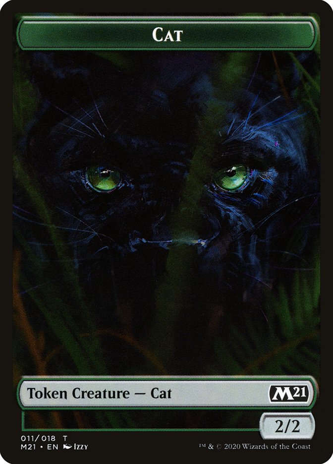 Bird // Cat (011) Double-Sided Token [Core Set 2021 Tokens] Magic: The Gathering