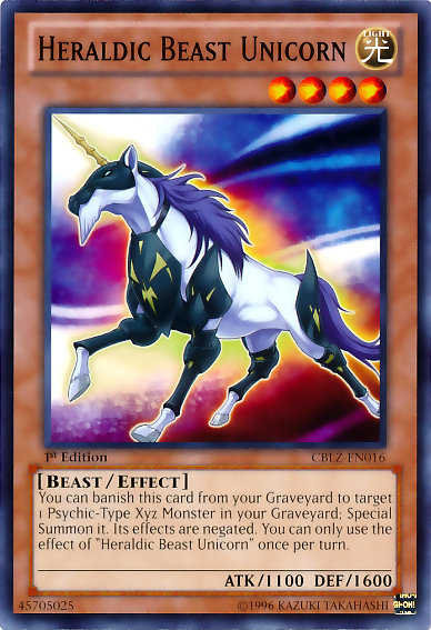 Heraldic Beast Unicorn [CBLZ-EN016] Common Yu-Gi-Oh!