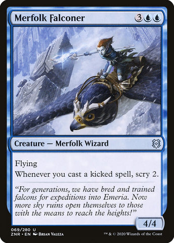 Merfolk Falconer [Zendikar Rising] Magic: The Gathering