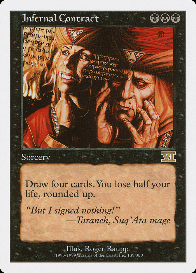 Infernal Contract [Classic Sixth Edition] Magic: The Gathering