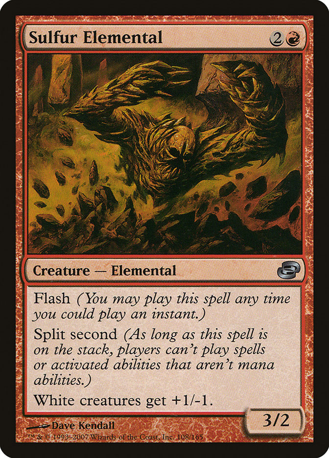 Sulfur Elemental [Planar Chaos] Magic: The Gathering