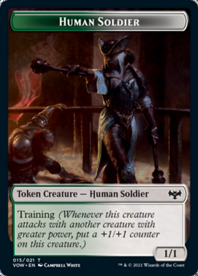 Insect // Human Soldier Double-Sided Token [Innistrad: Crimson Vow Tokens] Magic: The Gathering