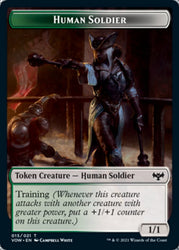 Insect // Human Soldier Double-Sided Token [Innistrad: Crimson Vow Tokens] Magic: The Gathering