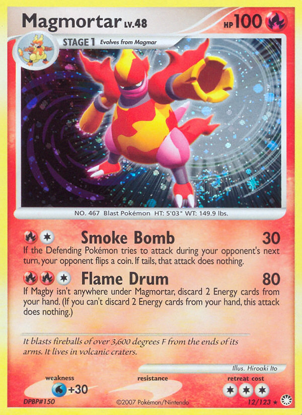 Magmortar (12/123) [Diamond & Pearl: Mysterious Treasures] Pokémon