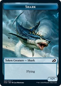 Shark // Human Soldier (005) Double-Sided Token [Ikoria: Lair of Behemoths Tokens] Magic: The Gathering