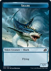Shark // Human Soldier (005) Double-Sided Token [Ikoria: Lair of Behemoths Tokens] Magic: The Gathering