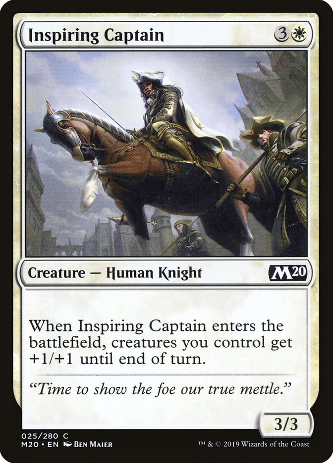 Inspiring Captain [Core Set 2020] Magic: The Gathering