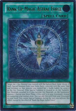 Rank-Up-Magic Astral Force [LVAL-EN059] Ultimate Rare Yu-Gi-Oh!