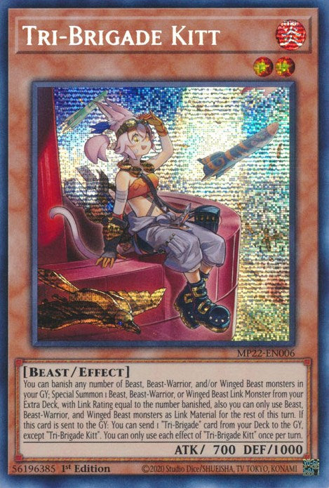 Tri-Brigade Kitt [MP22-EN006] Prismatic Secret Rare Yu-Gi-Oh!