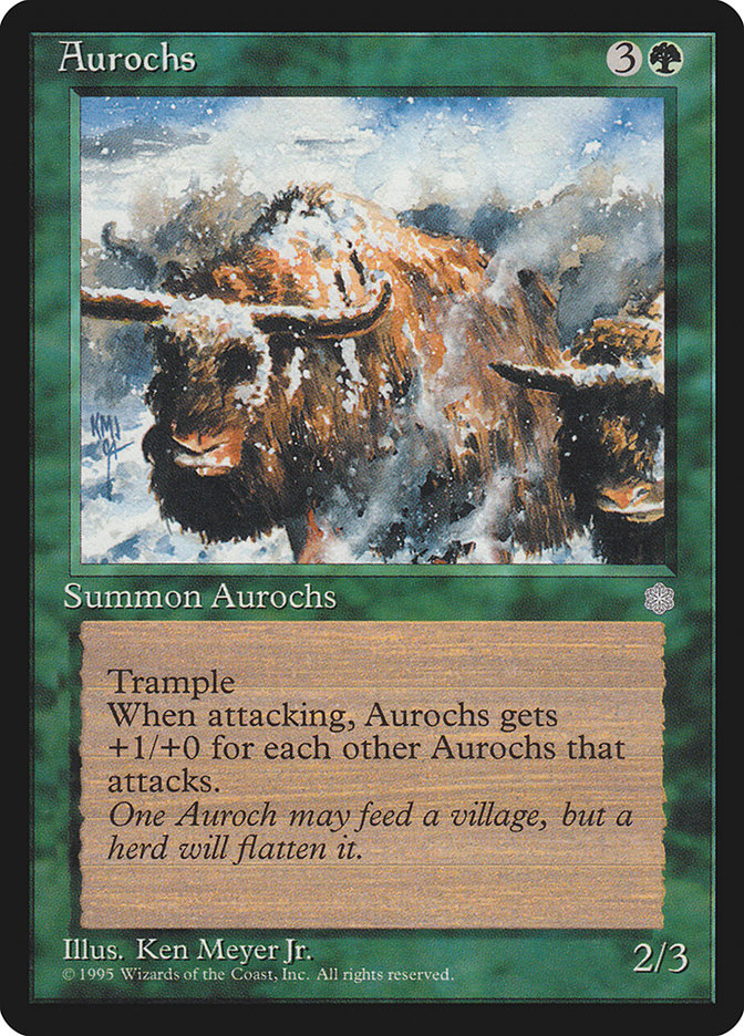Aurochs [Ice Age] Magic: The Gathering