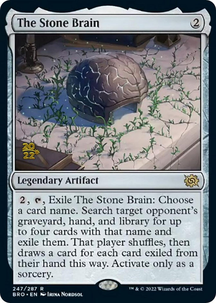 The Stone Brain [The Brothers' War Prerelease Promos] Magic: The Gathering