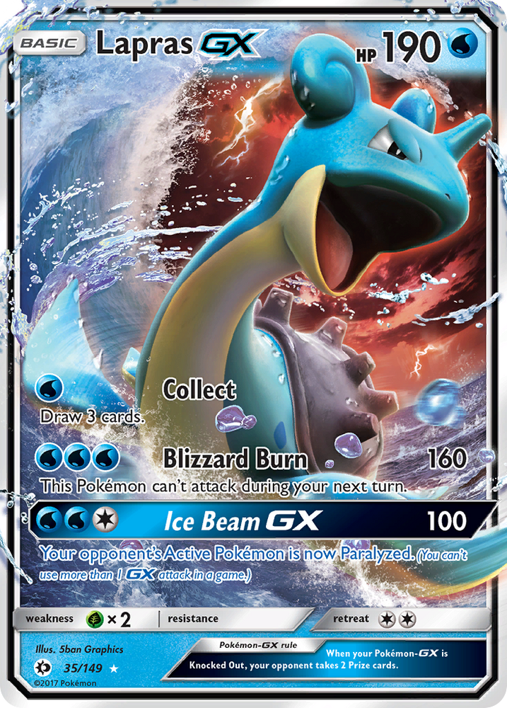 Lapras GX (35/149) [Sun & Moon: Base Set] Pokémon