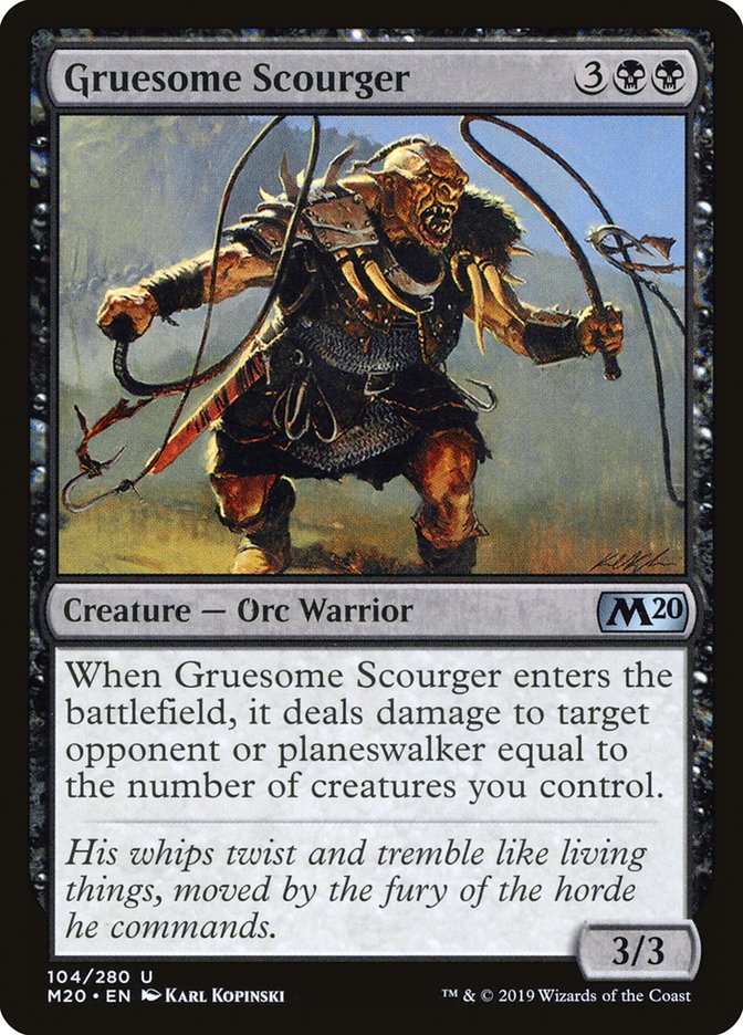 Gruesome Scourger [Core Set 2020] Magic: The Gathering