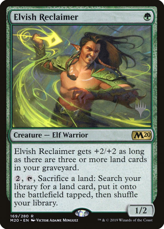 Elvish Reclaimer (Promo Pack) [Core Set 2020 Promos] Magic: The Gathering