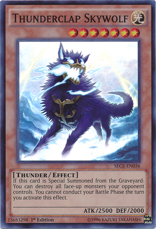 Thunderclap Skywolf [SECE-EN036] Super Rare Yu-Gi-Oh!