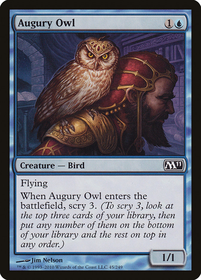 Augury Owl [Magic 2011] Magic: The Gathering