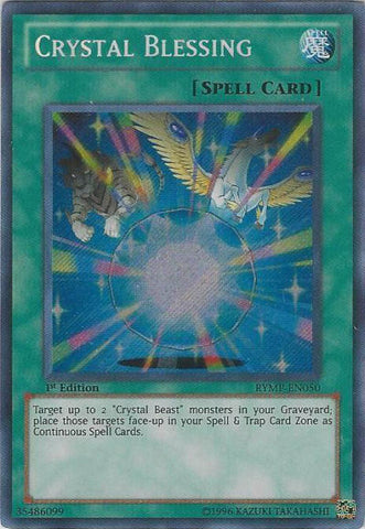 Crystal Blessing [RYMP-EN050] Secret Rare Yu-Gi-Oh!