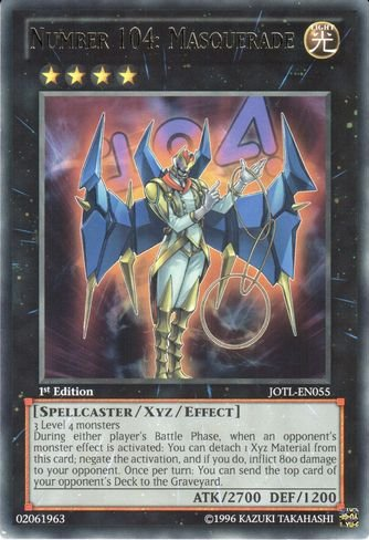 Number 104: Masquerade [JOTL-EN055] Rare Yu-Gi-Oh!