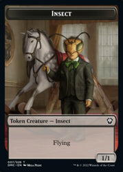 Phyrexian // Insect Double-Sided Token [Dominaria United Tokens] Magic: The Gathering