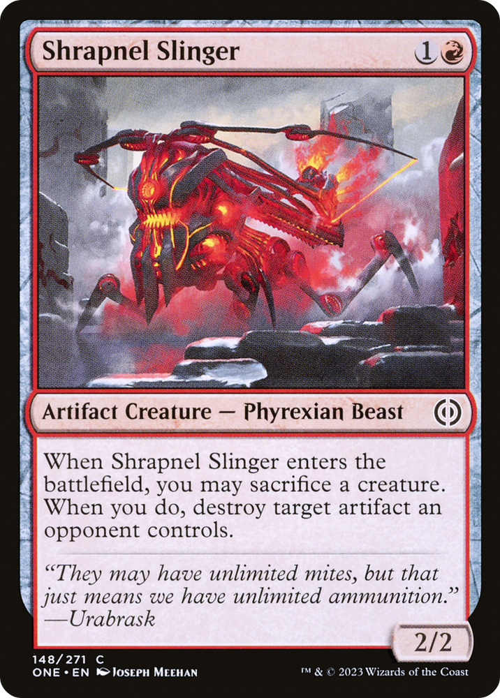 Shrapnel Slinger [Phyrexia: All Will Be One] Magic: The Gathering