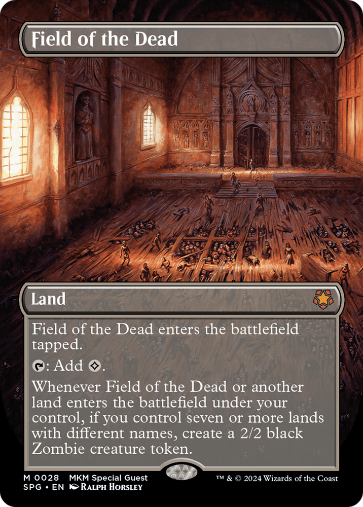 Field of the Dead (Borderless) [Murders at Karlov Manor Special Guests] Magic: The Gathering