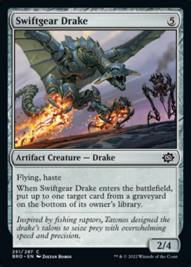 Swiftgear Drake [The Brothers' War] Magic: The Gathering