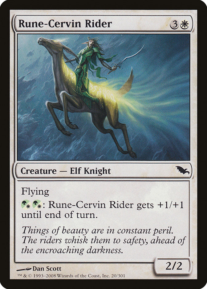 Rune-Cervin Rider [Shadowmoor] Magic: The Gathering