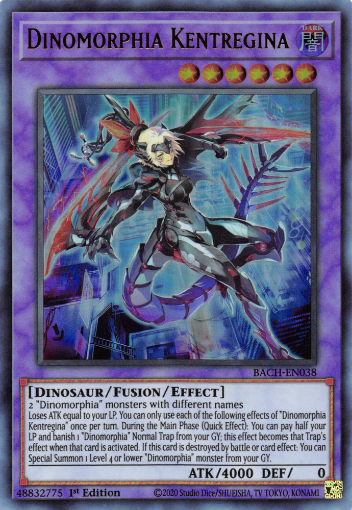 Dinomorphia Kentregina [BACH-EN038] Ultra Rare Yu-Gi-Oh!