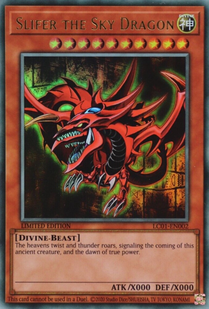 Slifer the Sky Dragon (25th Anniversary) [LC01-EN002] Ultra Rare Yu-Gi-Oh!