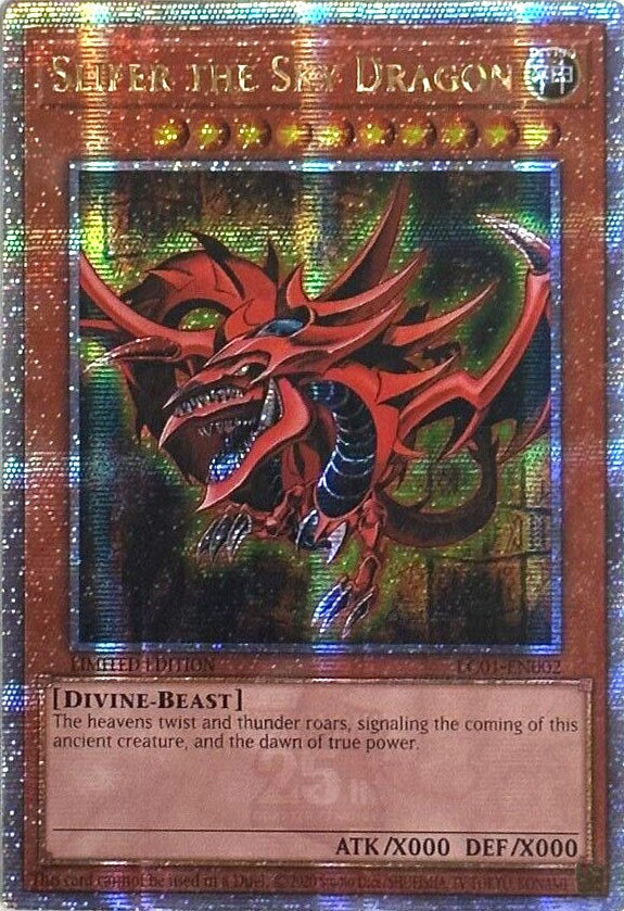 Slifer the Sky Dragon (25th Anniversary) [LC01-EN002] Quarter Century Secret Rare Yu-Gi-Oh!