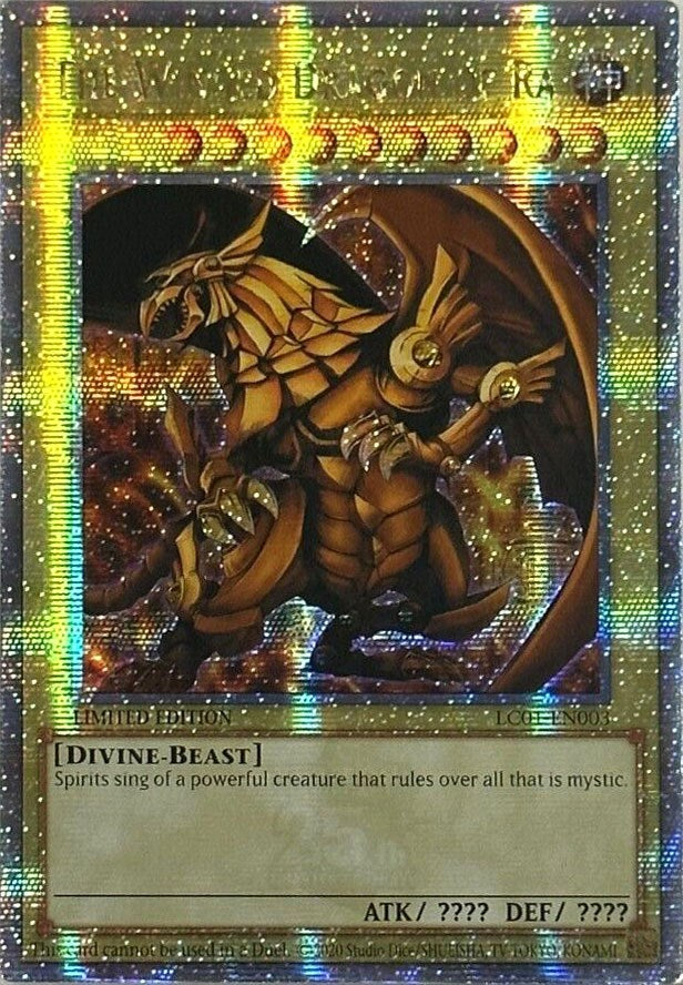 The Winged Dragon of Ra (25th Anniversary) [LC01-EN003] Quarter Century Secret Rare Yu-Gi-Oh!