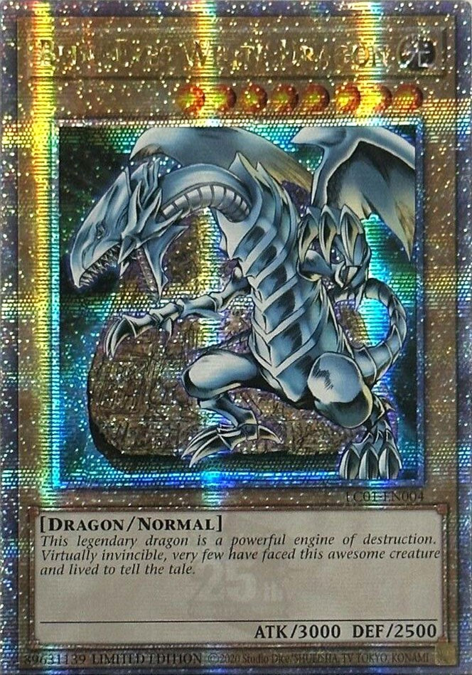 Blue-Eyes White Dragon (25th Anniversary) [LC01-EN004] Quarter Century Secret Rare Yu-Gi-Oh!