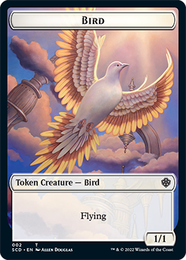 Bird // Spirit Double-Sided Token [Starter Commander Decks] Magic: The Gathering