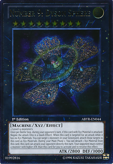 Number 9: Dyson Sphere (UTR) [ABYR-EN044] Ultimate Rare Yu-Gi-Oh!