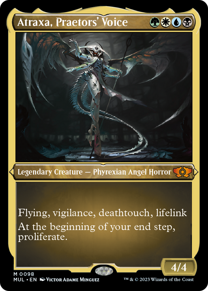 Atraxa, Praetors' Voice (Foil Etched) [Multiverse Legends] Magic: The Gathering