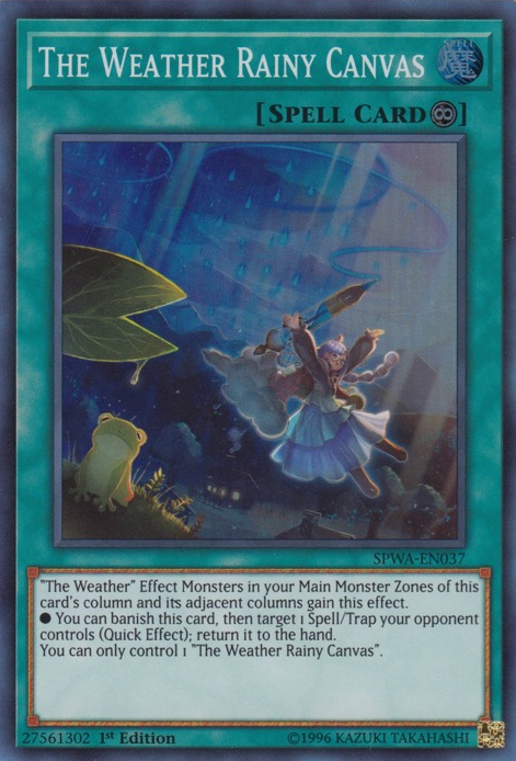 The Weather Rainy Canvas [SPWA-EN037] Super Rare Yu-Gi-Oh!