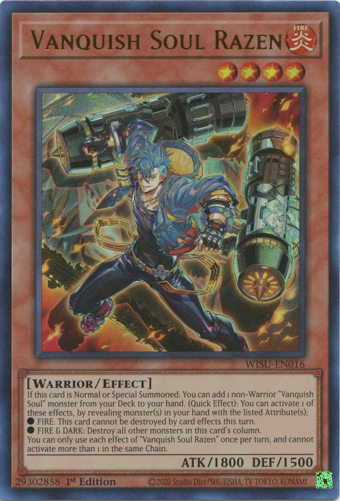 Vanquish Soul Razen [WISU-EN016] Ultra Rare Yu-Gi-Oh!