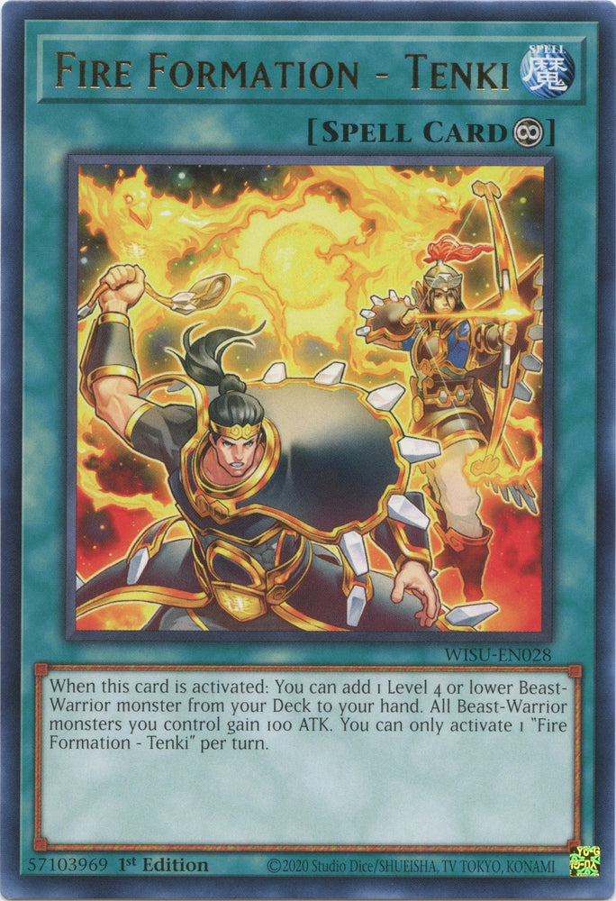 Fire Formation - Tenki [WISU-EN028] Rare Yu-Gi-Oh!