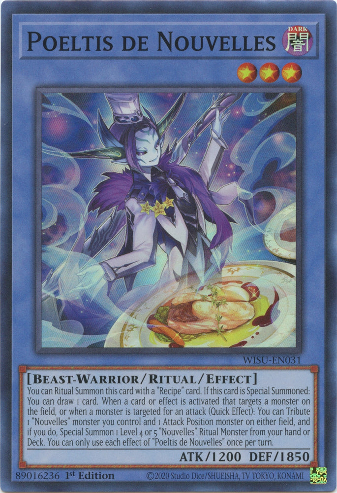 Poeltis de Nouvelles [WISU-EN031] Super Rare Yu-Gi-Oh!