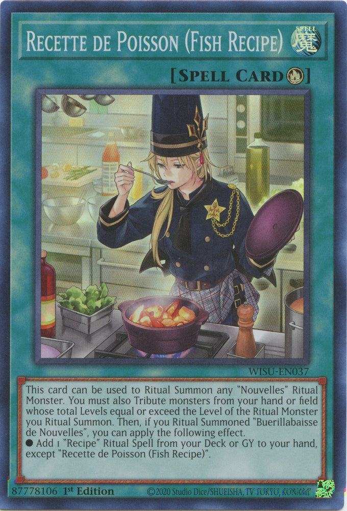 Recette de Poisson (Fish Recipe) [WISU-EN037] Super Rare Yu-Gi-Oh!