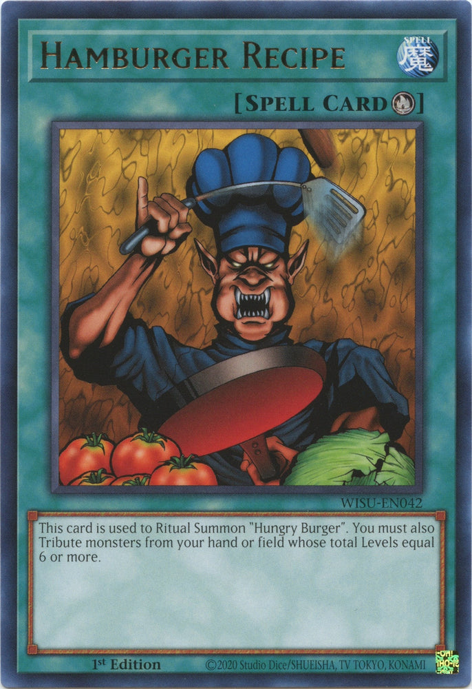 Hamburger Recipe [WISU-EN042] Rare Yu-Gi-Oh!