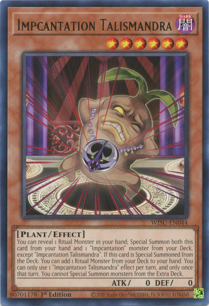 Impcantation Talismandra [WISU-EN044] Rare Yu-Gi-Oh!