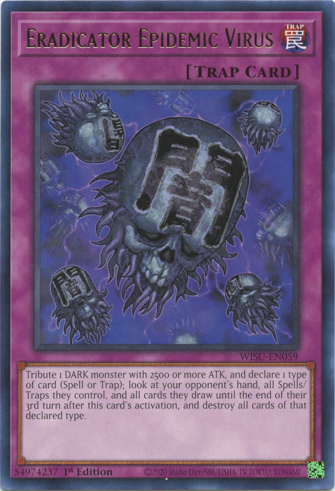 Eradicator Epidemic Virus [WISU-EN059] Rare Yu-Gi-Oh!