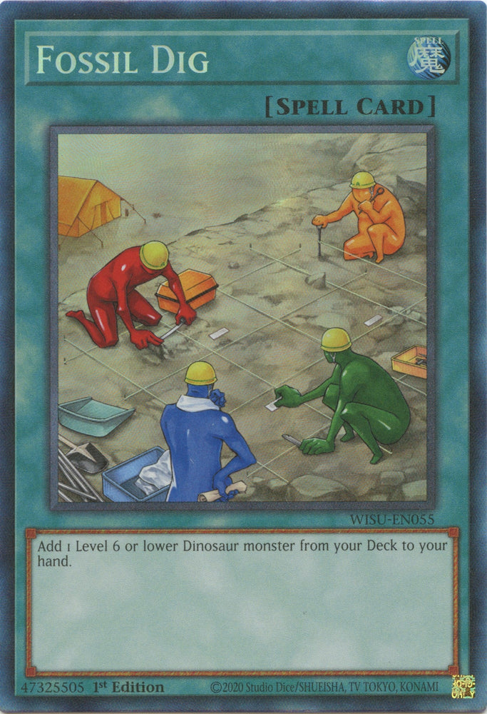 Fossil Dig [WISU-EN055] Collector's Rare Yu-Gi-Oh!